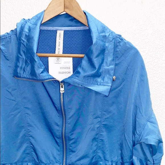 Lorna Jane Night Runner Blue Cosmic Dust Active Jacket - Picture 3 of 16